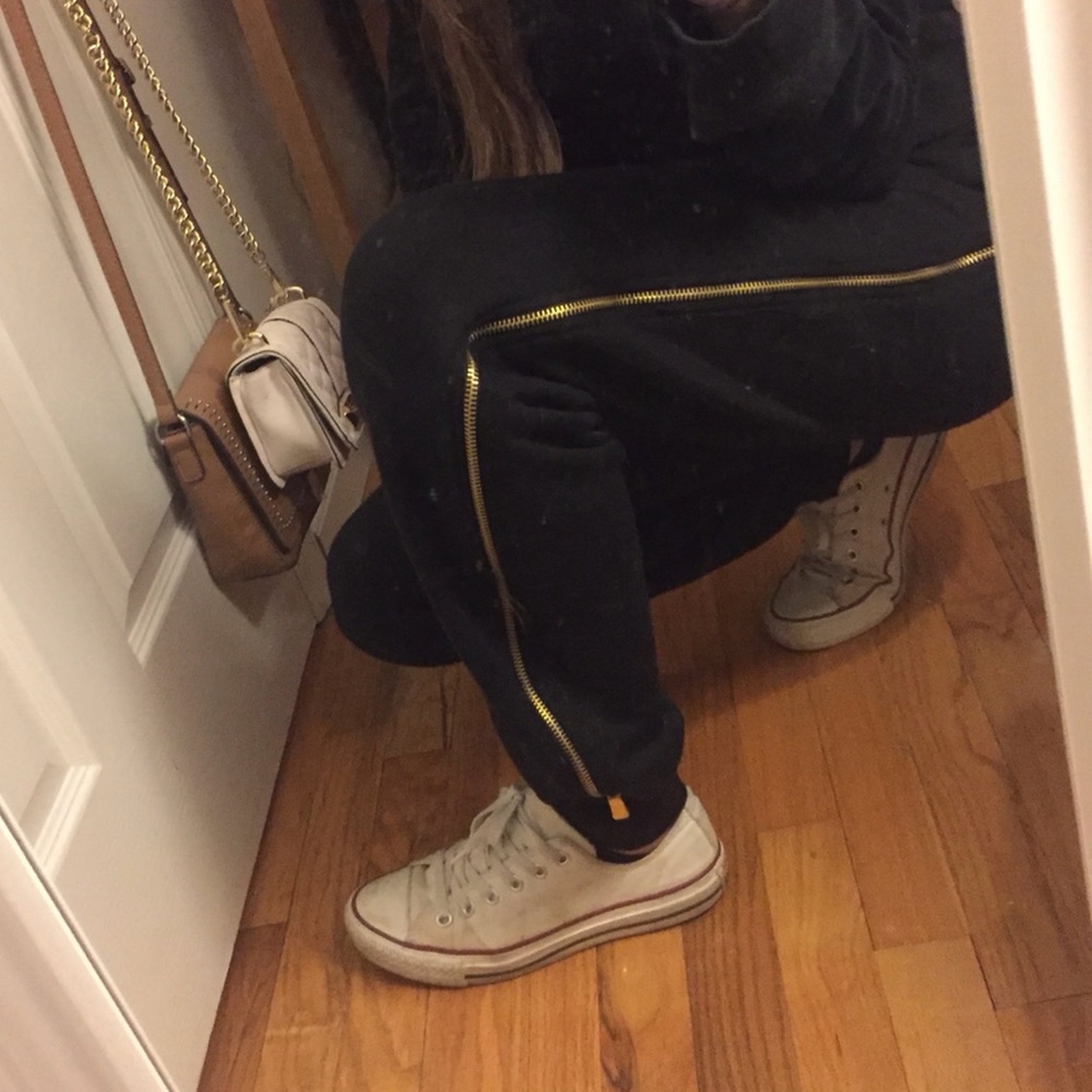 Boohoo baggy side zippered jogger pants - Picture 7 of 9
